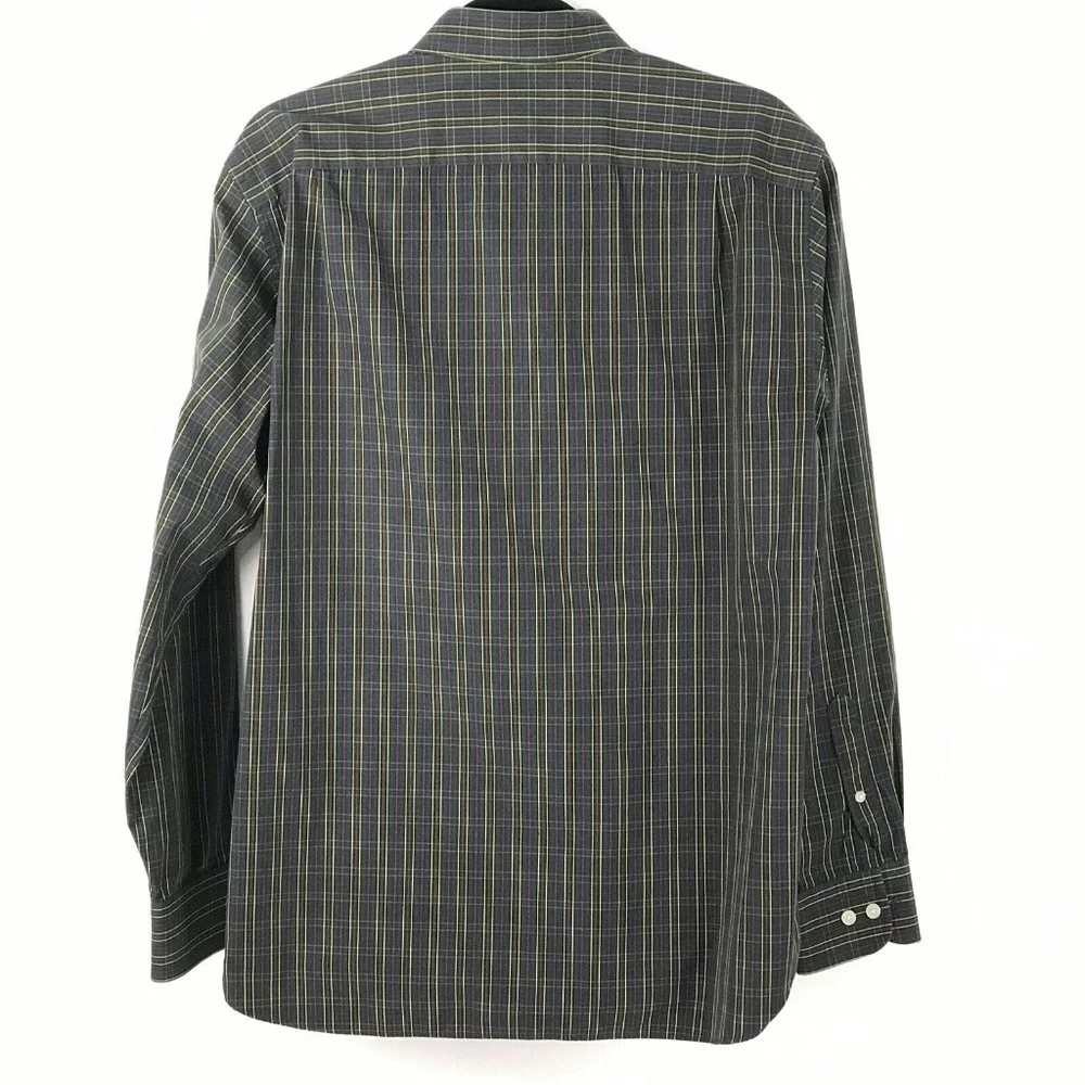 J. Crew Blue‎ Red Green Yellow Plaid 15-15.5 Button